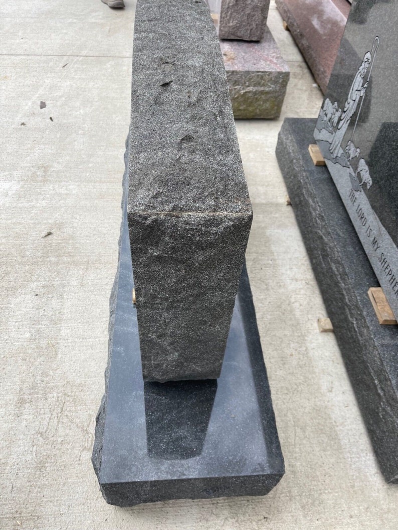 Stardust Black Granite Serpentine Monument MN-30B | Cemetery Headstone ...