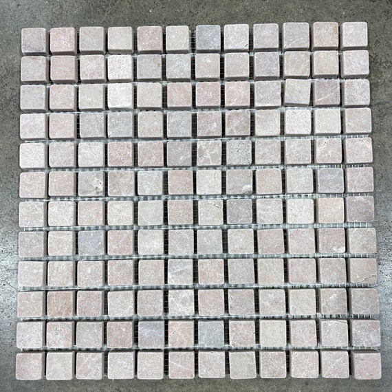 12X12 Tile Rosa Zarci Mosaic Natural Stone Backsp… - image 1