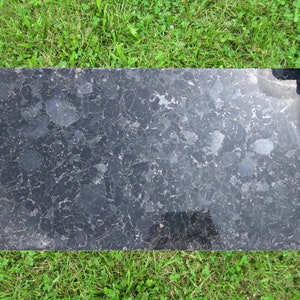 Volga Blue Granite Cemetery Grass Headstone Flat Grave Marker 24x12x GM-53