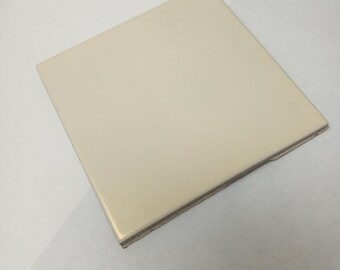 Iridescent Vanilla White Ceramic Loose 4x4 Tile Summitville IR15-000 (Sample Piece)