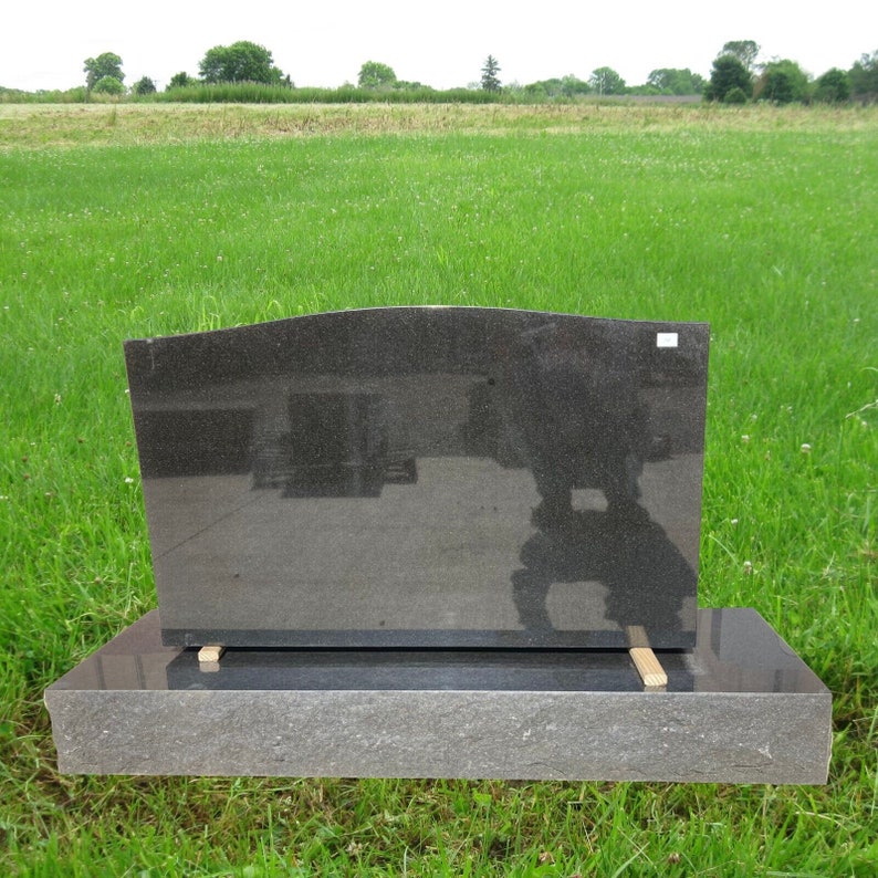 Black Granite Medium Serpentine Monument Headstone Polished - Etsy