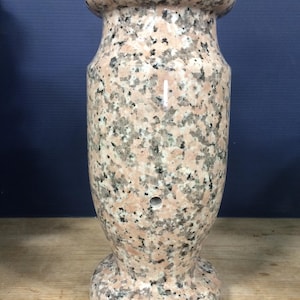 12x5.5-A Tropical Sunset Granite Monument Vase