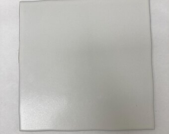 Baldosa cuadrada de cerámica blanca marfil mate de 6x6 pulgadas Summitville 310-655 (Muestra)