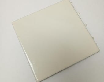 Baldosa cerámica de malla blanca suave brillante de 4x4 pulgadas Summitville 512-644 (Muestra)