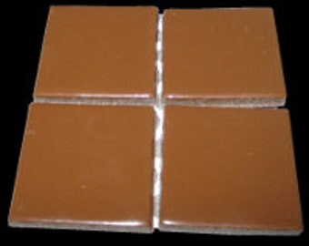 Azulejo de mosaico cerámico marrón claro de 2x2 para baño y cocina: Material de artesanía