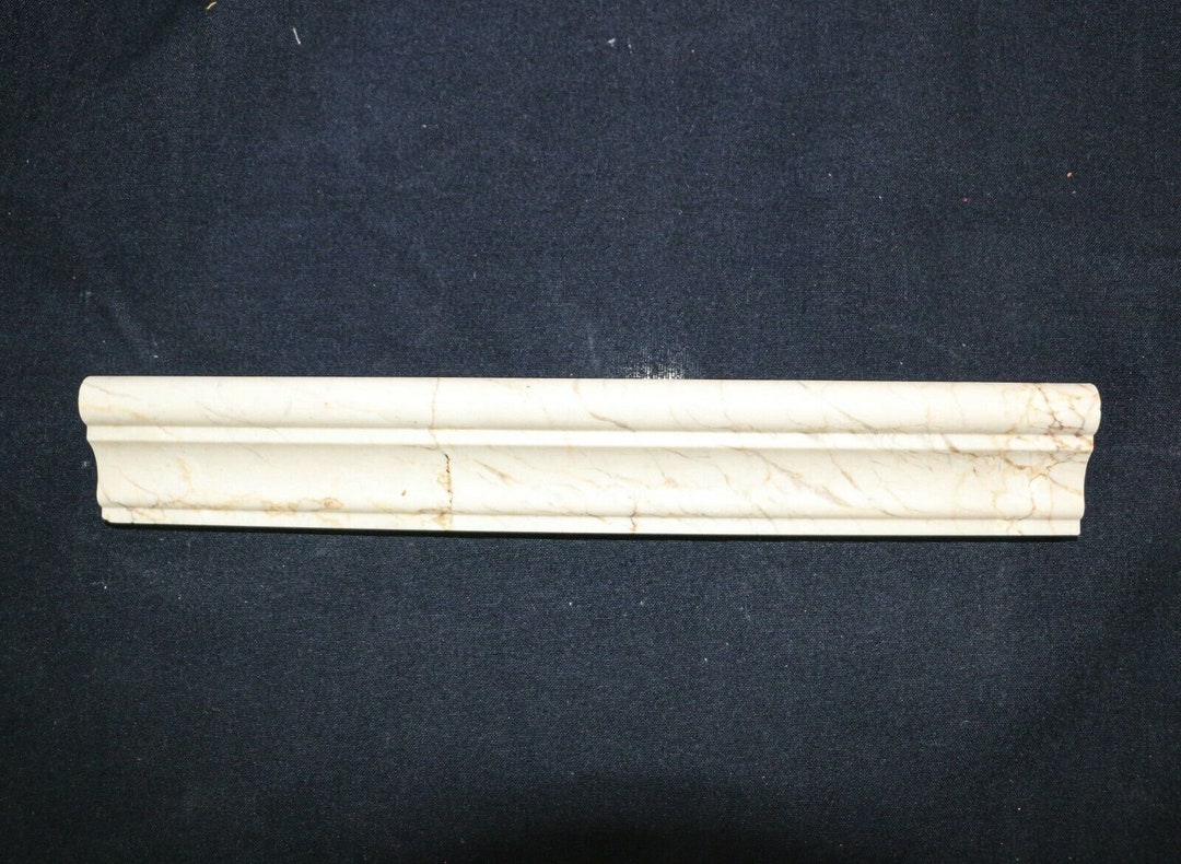 Botticino Gold Vein Marble Chair Rail Wall Natural Stone Bathroom ...
