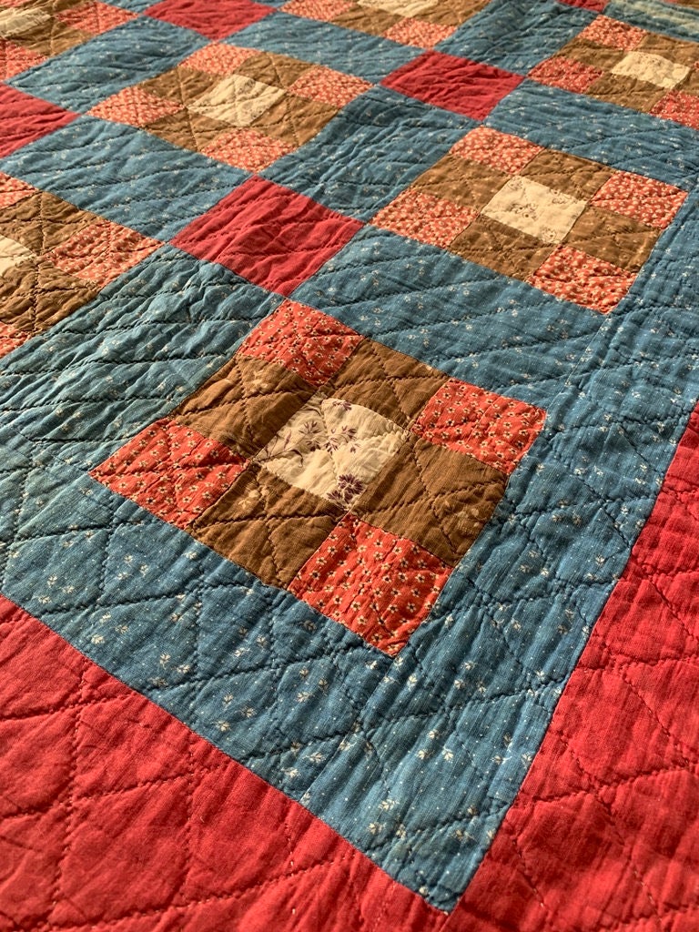 Pennsylvania Nine Patch Quilt Etsy