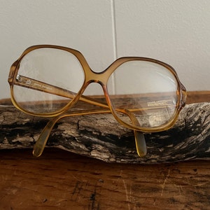Vintage Terri Brogan Women’s Glasses Frames 1980’s Mod Oversized Lenses
