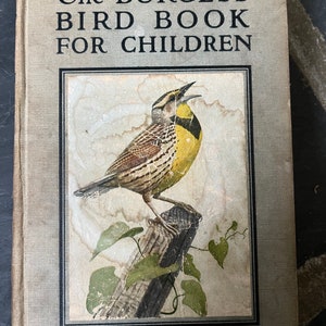 The Burgess Bird Book for Children, Hardcover, 1919, antique books