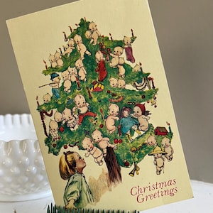 Vintage Kewpie Babydoll Postcard 1Collectible postcard Christmas Card 1980 Merrimack Publishing Corp.