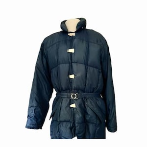 Vintage Women’s Size Medium Down Puffer Coat EMS Long Winter Jacket