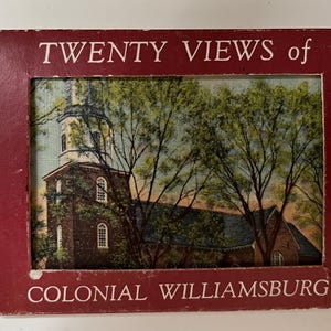 Vintage Set of 20 Colonial Williamsburg mini Postcards Twenty Views of Colonial Williamsburg