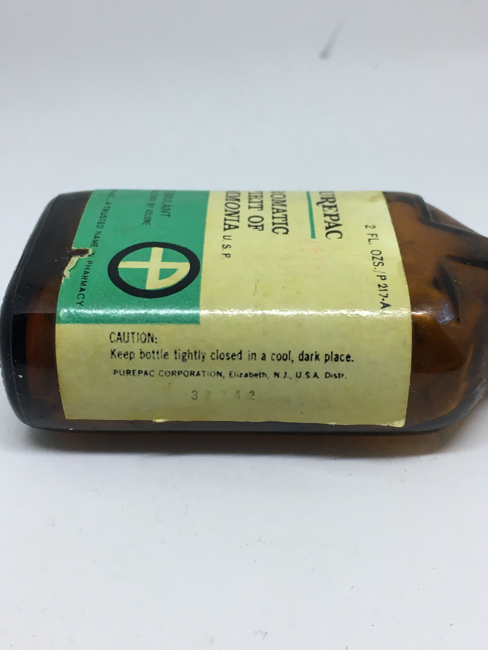 Purepac Aromatic Spirit of Ammonia Bottle Vintage Etsy