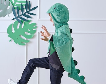 Green Dinosaur Costume Cape|Fancy Dress Outfit|Dinosaur Boy|Kids Outfit|Birthday Costume|Book Day|T rex Costume Cape|Jurassic themed|Play