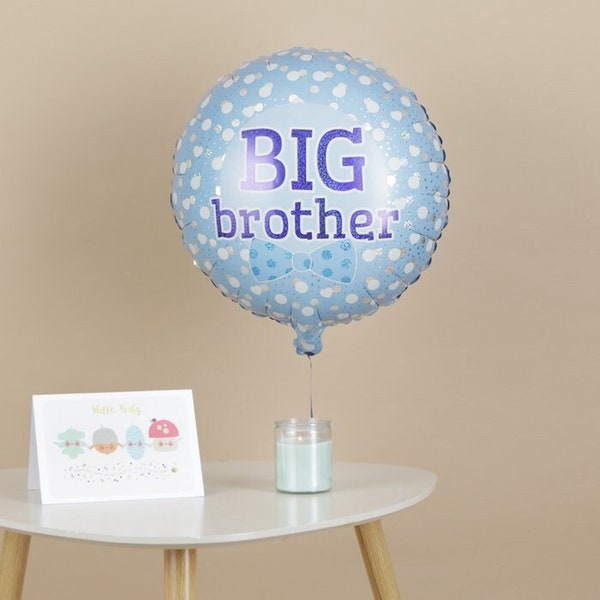 Big brother stars foil balloon// New baby// Big Brother// New arrival// Pregnancy// gift// Older brother birthday// Baby shower// New mum