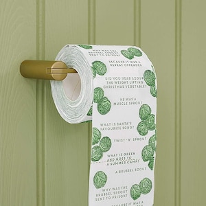 Christmas Joke Toilet Roll//Stocking Filler/Christmas Jokes/Secret Santa Novelty Christmas/Xmas decoration/ Merry Christmas/Sprout Christmas