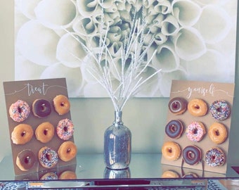 Rustic Donut Wall Party Decoration//Treat Your Self/Birthday/ Doughnut Decoration/Food Display/Party Buffet/Birthday Cake/Wedding Table/Cake