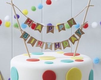 birthday cake banner etsy