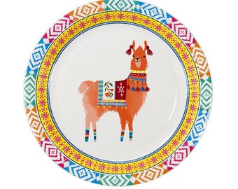 Boho Napkins Llama Party Theme Party Decorations Boho Llama Theme Party Mexican Party Summer Party Cups Stylish