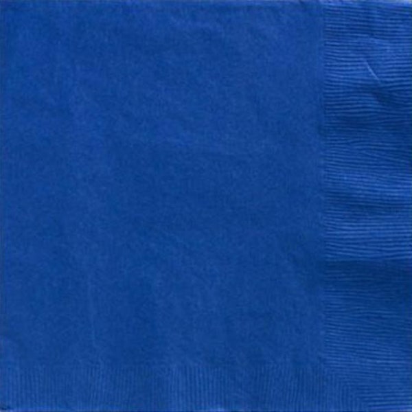 Serviettes en papier bleu cobalt//Vaisselle colorée// Décoration de fête//Serviettes en papier// Fête d’anniversaire// Décoration d’anniversaire// Touche de couleur