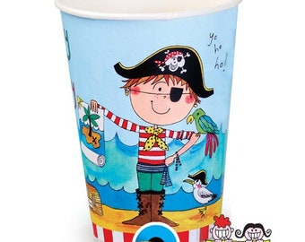 Pirate Party Cups Pirate Treasure Cups Treasure Map Pirate - Etsy