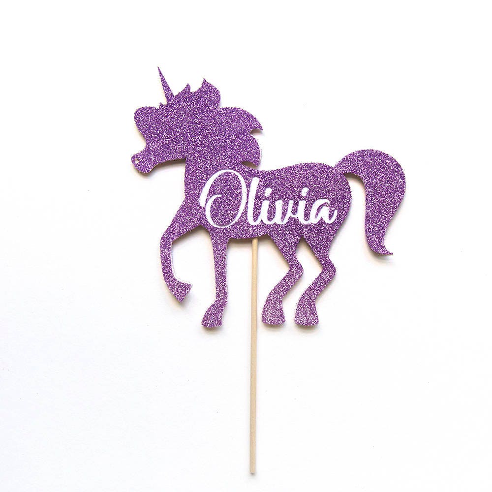 Unicorn Birthday Cake Topper Unicorn Cake Topper. Birthday Etsy UK
