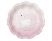 Swan Paper Plates Table Decoration Party Supplies Tableware Birthday Party Party Decoration Princess Hen do