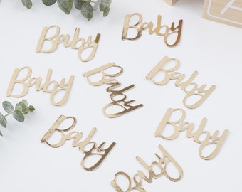 Baby Shower Written Baby Confetti Party Decoration//Baby Shower Confetti//Baby Shower Decorations//Baby girl//Baby Boy//New Baby Party Ideas