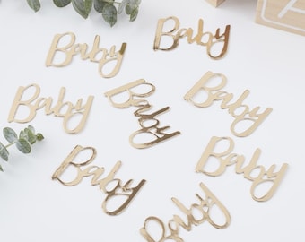 Baby Shower Written Baby Confetti Party Decoration//Baby Shower Confetti//Baby Shower Decorations//Baby girl//Baby Boy//New Baby Party Ideas