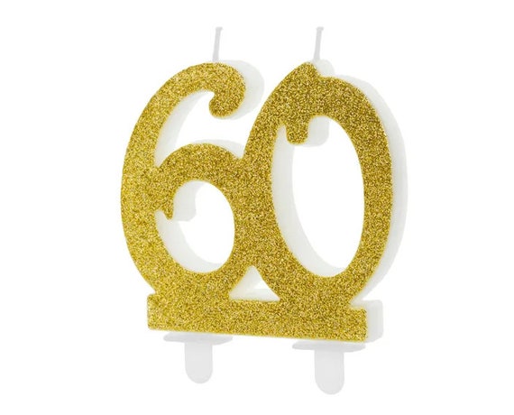 JeVenis Gold Happy 60 Geburtstag Deko – Torten-Topper Mit Kugeln & Happy Birthday Schild