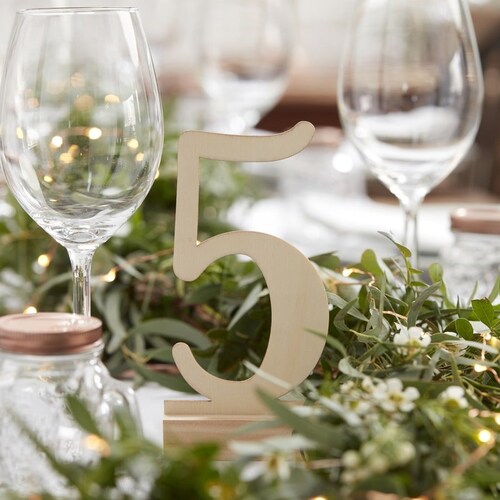 Wedding Wooden Table Numbers// Wedding Reception - Etsy