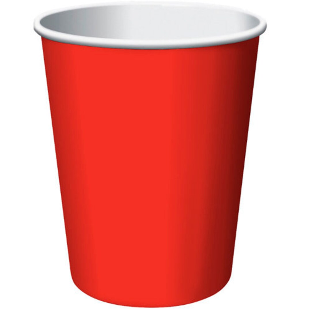 Red paper cups// Tableware// Party Decoration// Birthday party// Birthday  decoration// Table decoration// Touch of color// paper cup