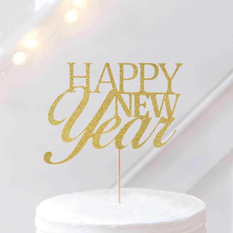 HAPPY NEW YEAR Cake Topper New Years Eve Cake Topper. New - Etsy UK