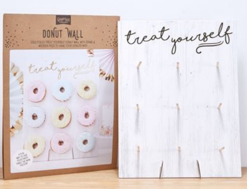 Treat Yourself Pastel Donut Wall Party Decoration//Doughnut Decorations/Food Displays/Party Buffet/Birthday Cake/Party Ideas/Party Favours image 2