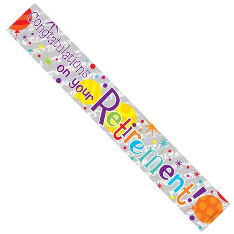 Congrats Retirement banner Party DecorationWall Banner Happy retirement banner Retirement party