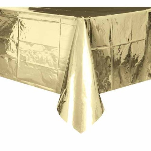 Metallic gold table cover// Table Cloth /Party Decoration/Table Decoration /Party Table /Gold tablecloth/metallic table cloth/gold birthday