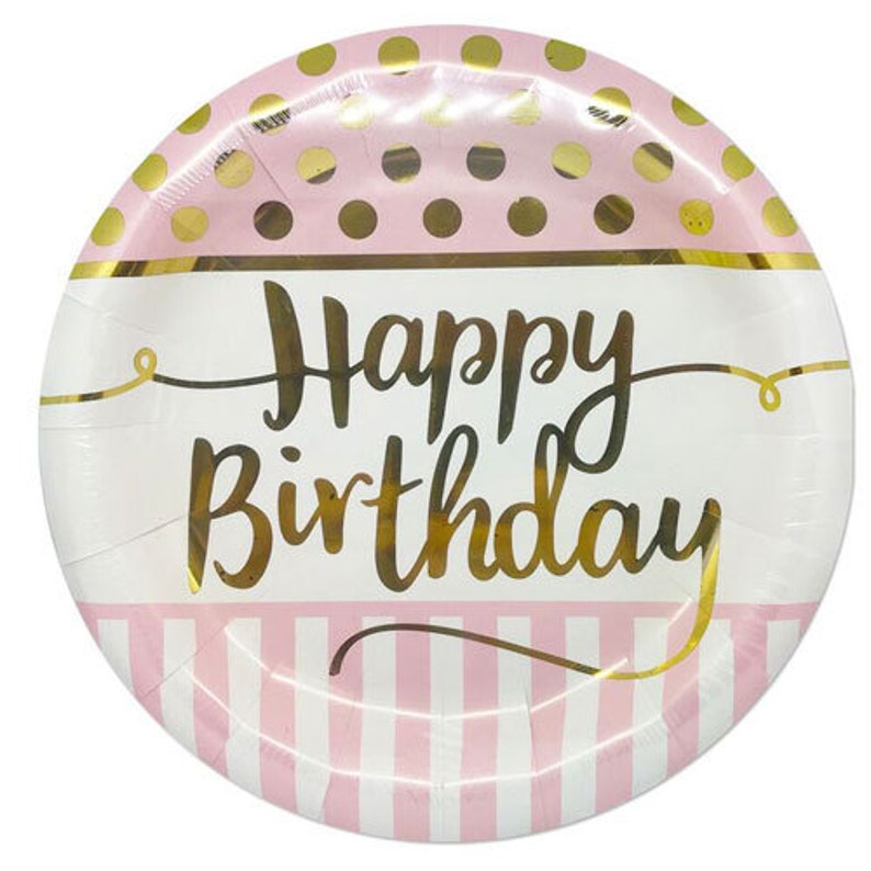 birthday paper plates