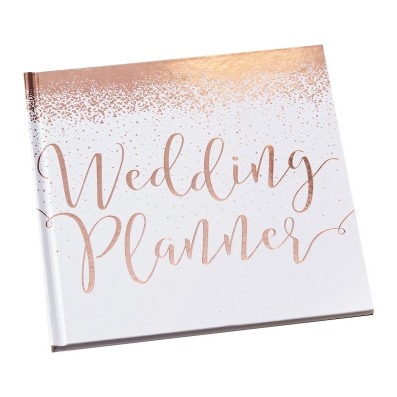 Rose Gold Wedding Planner Book // Bride to Be // Planen Sie Ihre Hochzeit // Hochzeitsgeschenk // Hochzeitsempfang // Hochzeitsvorbereitungen // Braut & Bräutigam Bild 3