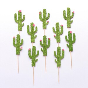 Cactus themed birthday cake topper. Custom name and age. Girl, boy. First Birthday Party. Party decorations. Second. Third. Ten. 18th. 30th. image 8