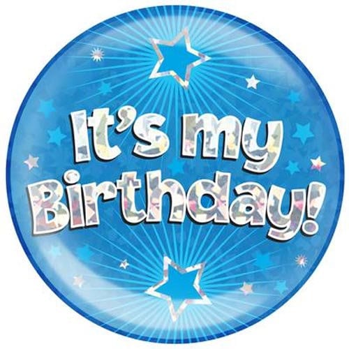 Beistle Today's My Birthday Button – 1pc White Satin Celebration Pin - View #7