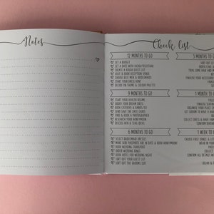 Rose Gold Wedding Planner Book // Bride to Be // Planen Sie Ihre Hochzeit // Hochzeitsgeschenk // Hochzeitsempfang // Hochzeitsvorbereitungen // Braut & Bräutigam Bild 4