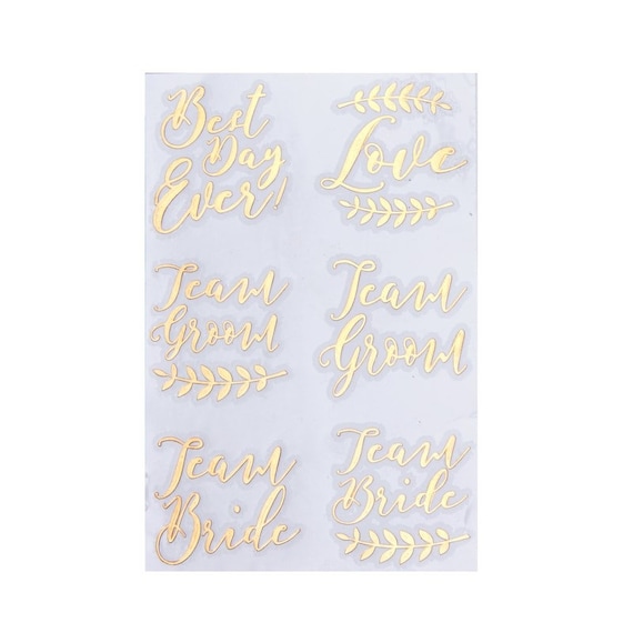 Ginger Ray Rose Gold Braut Und Bräutigam Gläser – 8 Stück Für Lustige Hochzeitspartys