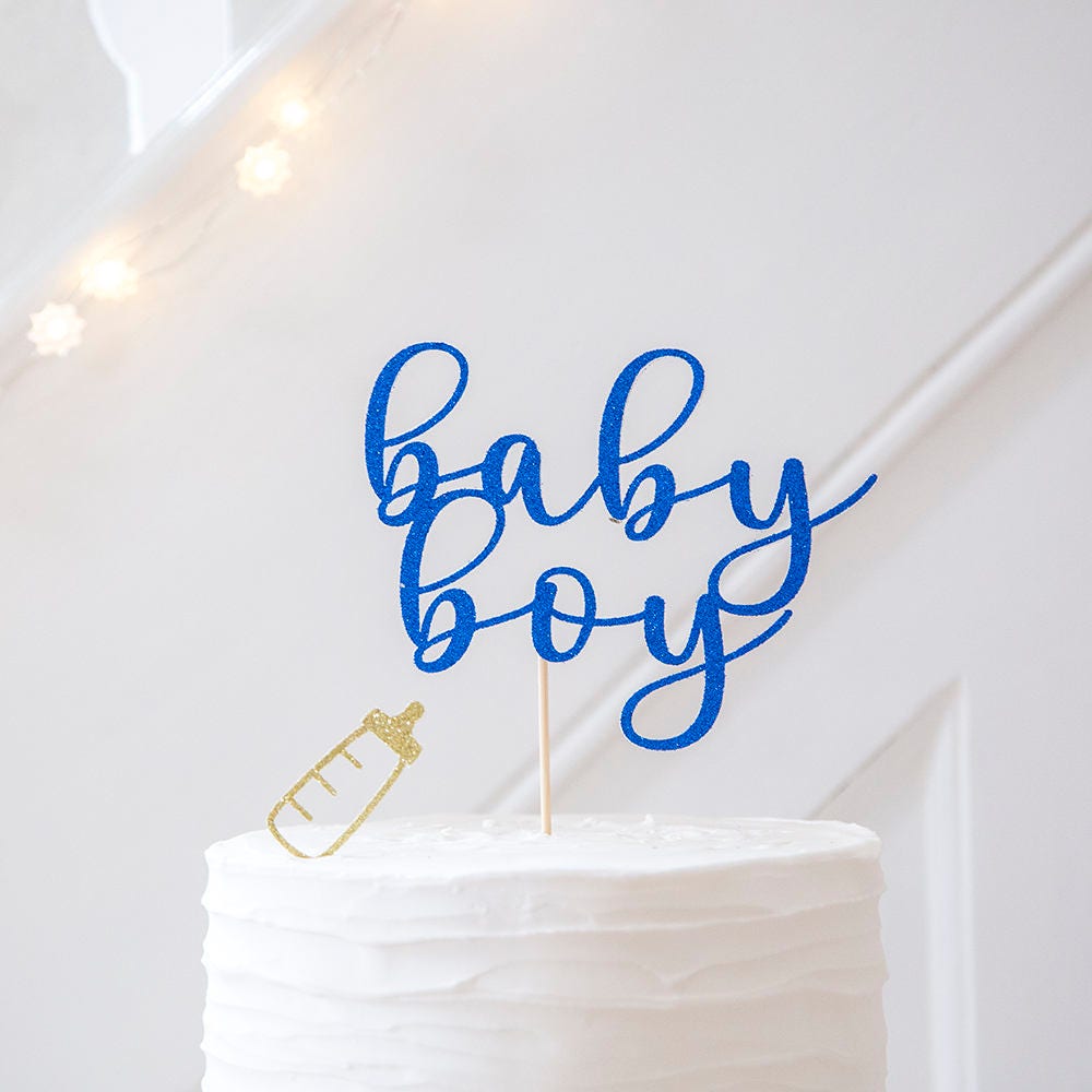 Baby Shower Gender Reveal Cake Topper.baby Shower Cake - Etsy UK