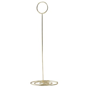 Gold Metal Table Number Stand//Beautiful botanics//Wedding Reception Decoration//Table Number cards holder//Wedding Table decoration//Stands image 2