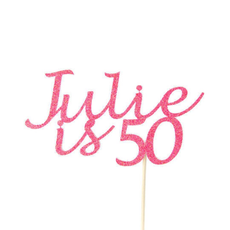 BIRTHDAY CAKE TOPPER. Name & Age Cake Topperfirst Birthday Etsy