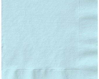 light blue paper napkins// Tableware// Party Decoration//Paper napkins// Birthday party// Birthday decoration// Baby shower// Touch of color