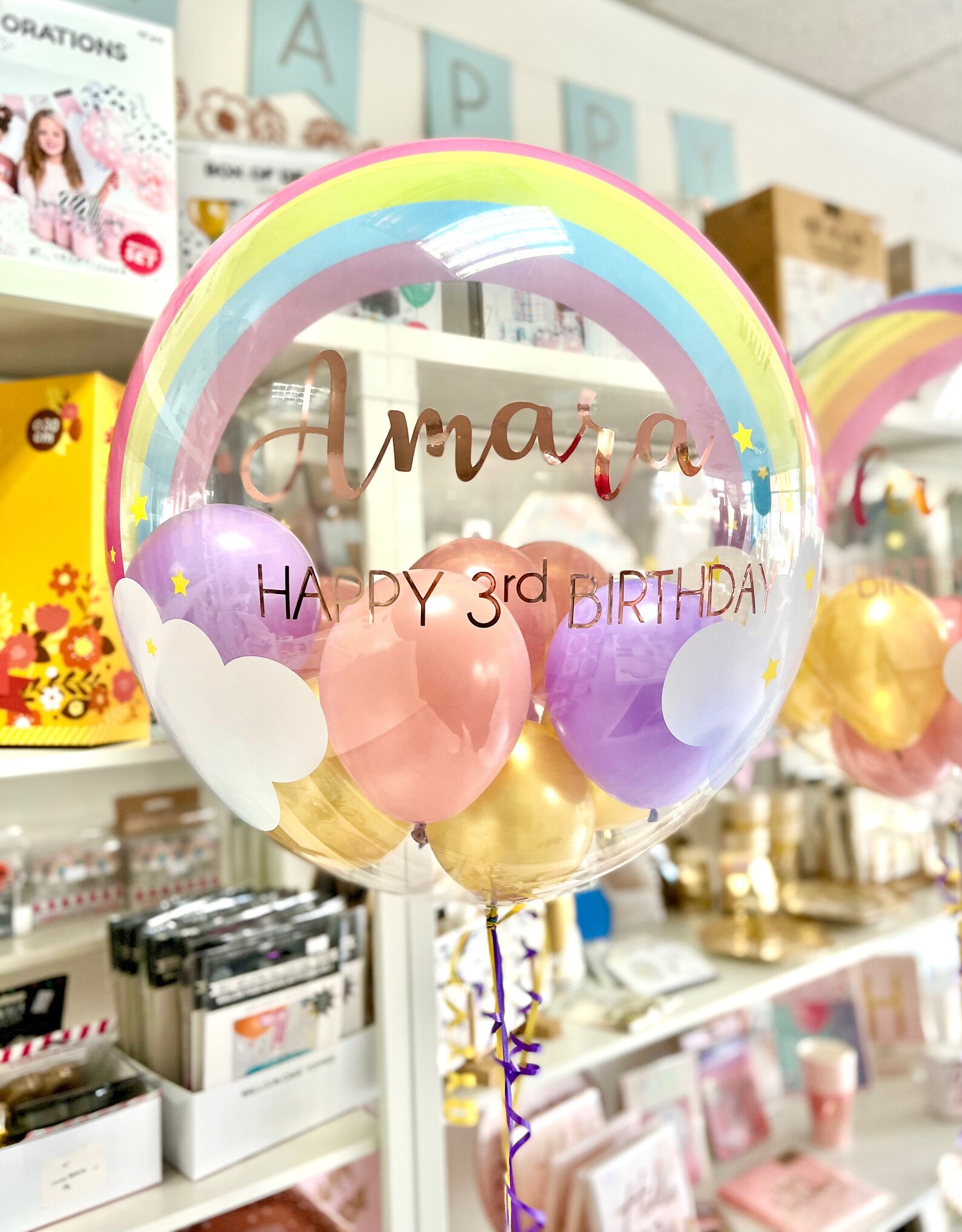 Hen Party Personalised Helium Balloon Bubble Balloon Create Etsy UK