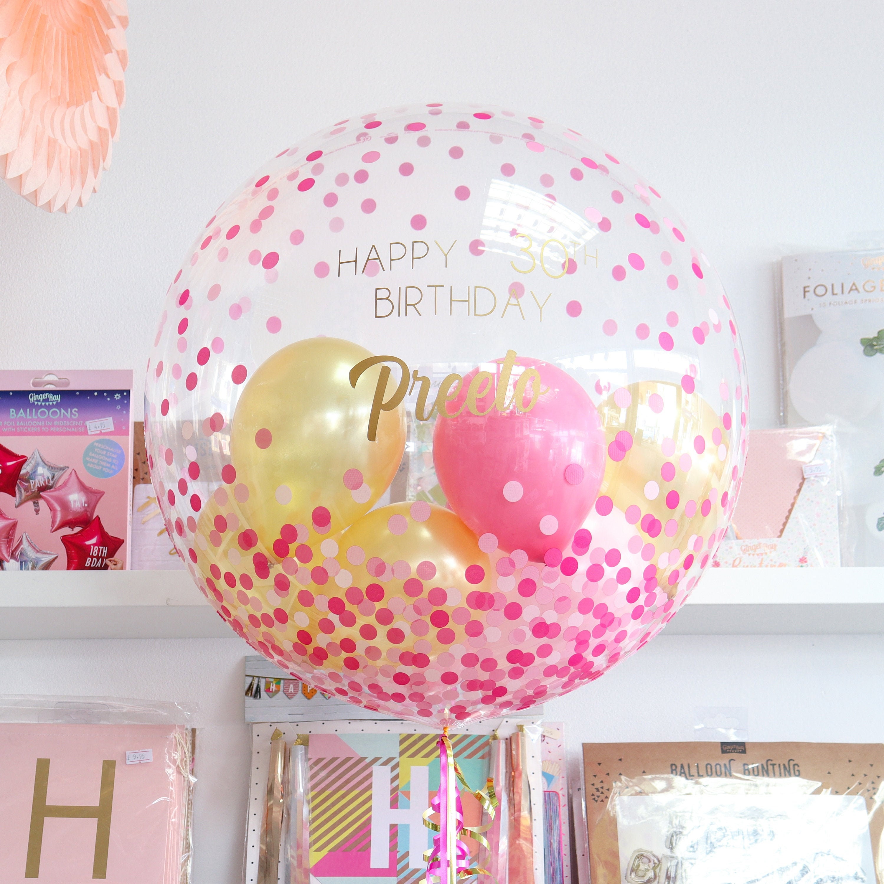 Own Text Balloon in a Birthday - Etsy