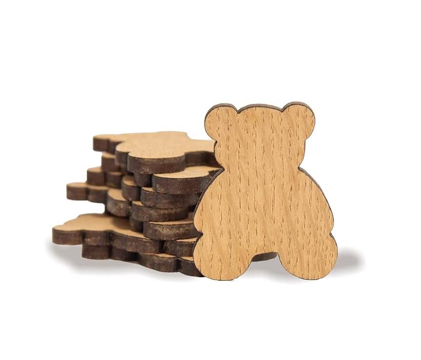 Teddy Bear Wooden Baby Shower Confetti |Wood Decorations| New Baby Decoration | Mummy to Be | Wooden Baby decor |Table Confetti|Baby Shower