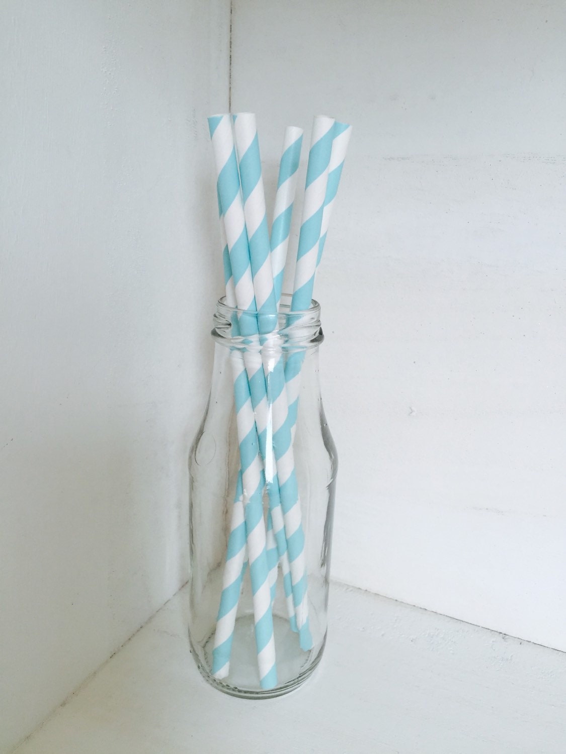 Verjaardagsfeestjes Straws.Party servies. Rietjes. Birthday Party Decoraties.Baby douche. Baby blauw. Blauw & wit. Eerste verjaardagsfeestje. De jongen van de baby